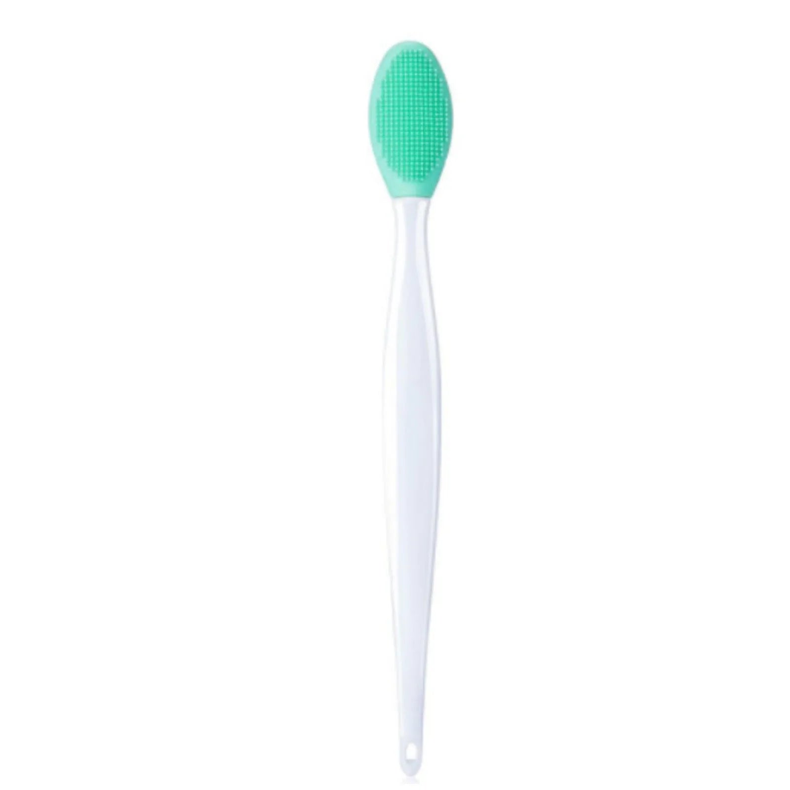 1PC Beauty Skin Care Wash Face Silicone Brush Exfoliating Nose Clean Blackhead Removal Brushes Facial Nose Cleaning Brush Tools Qme green