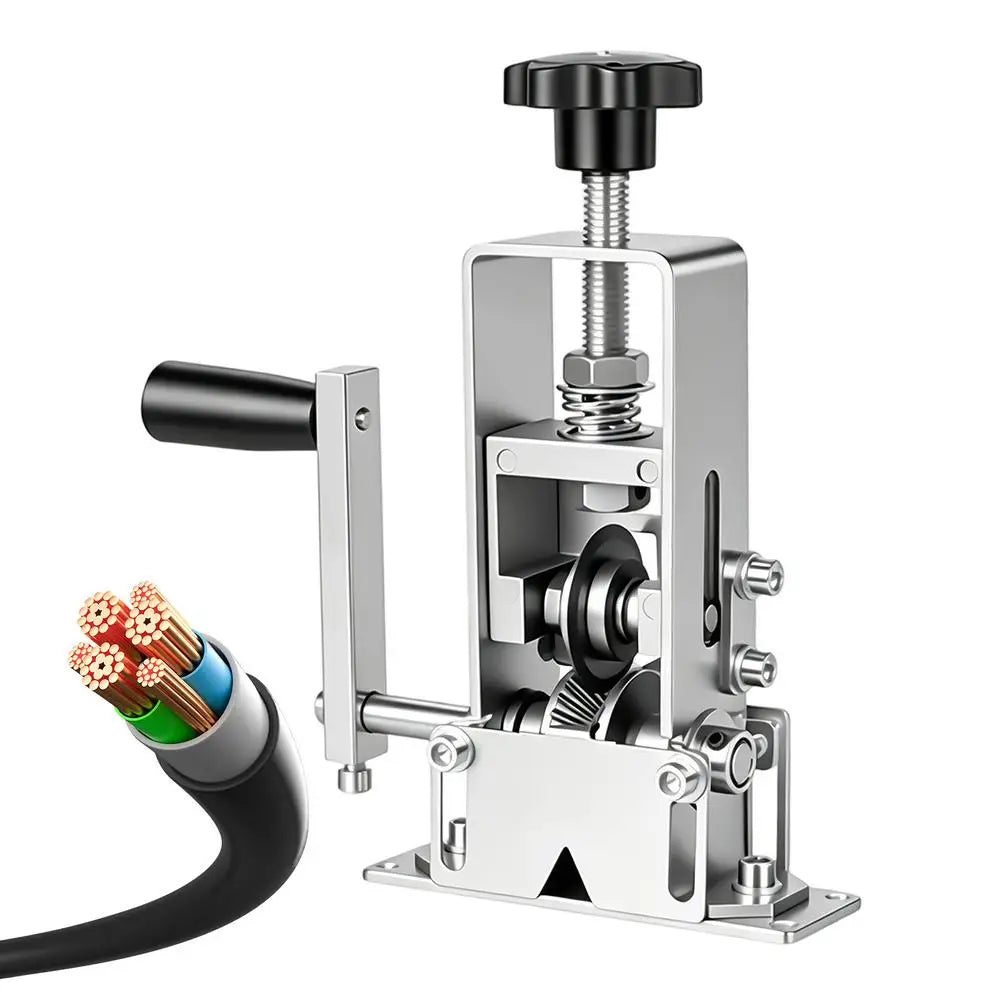 Drill Powered Wire Stripper Portable Hand Crank Stripping Tool Qme China Mainland Silver