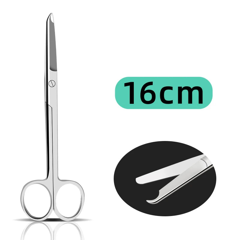 Stainless Steel Scissors Nurse Removal Sutures Crescent Qme Red