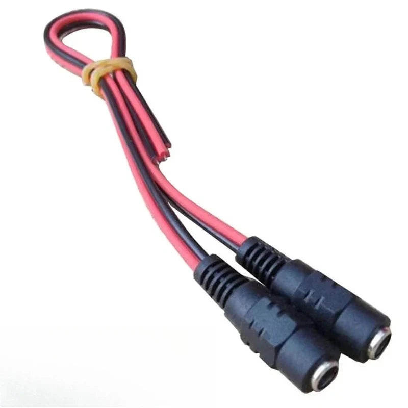 50pcs Male Female Plug 12V DC Power Pigtail Cable Jack for CCTV Camera Connector Tail Extension DC Wire Adapter 5.5 X 2.1mm Qme 50pcs 50 Female