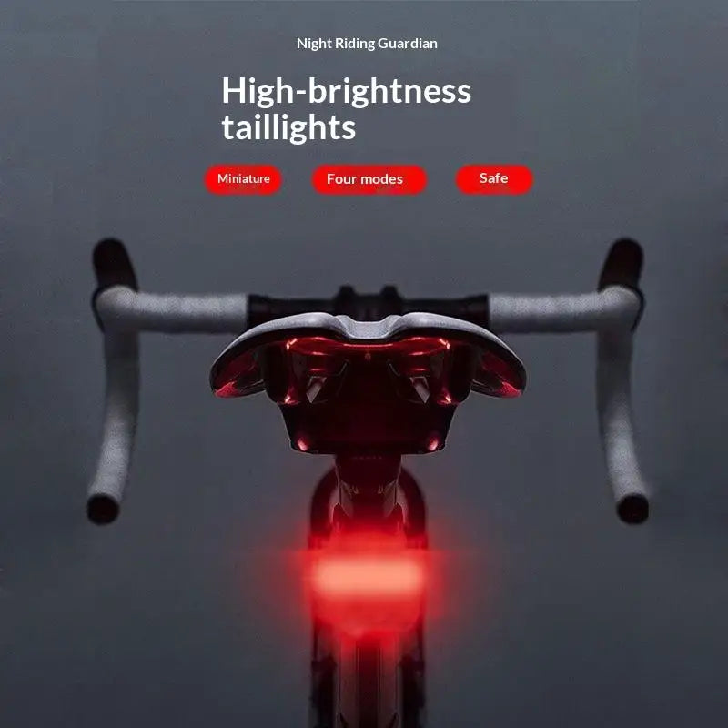 Waterproof LED Bike Light USB Rechargeable Bicycle Tail Safety Qme