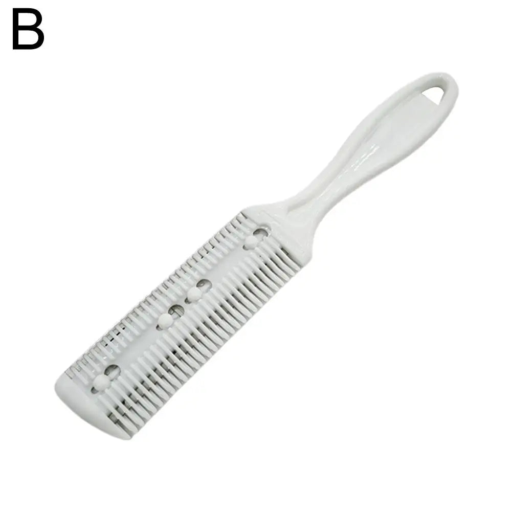 Hair Trimmer Razor Blade Trimming Salon Shave Shaving Comb Thinning Qme white