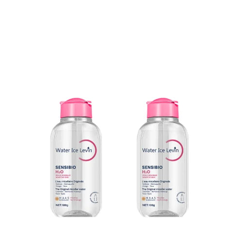 Sensibio H2O The Original Micellar Water for Sensitive Skin，Gently Cleanses, Removes Makeup，Hydrates，with Lactic Acid, Collagen Qme WHITE 100g