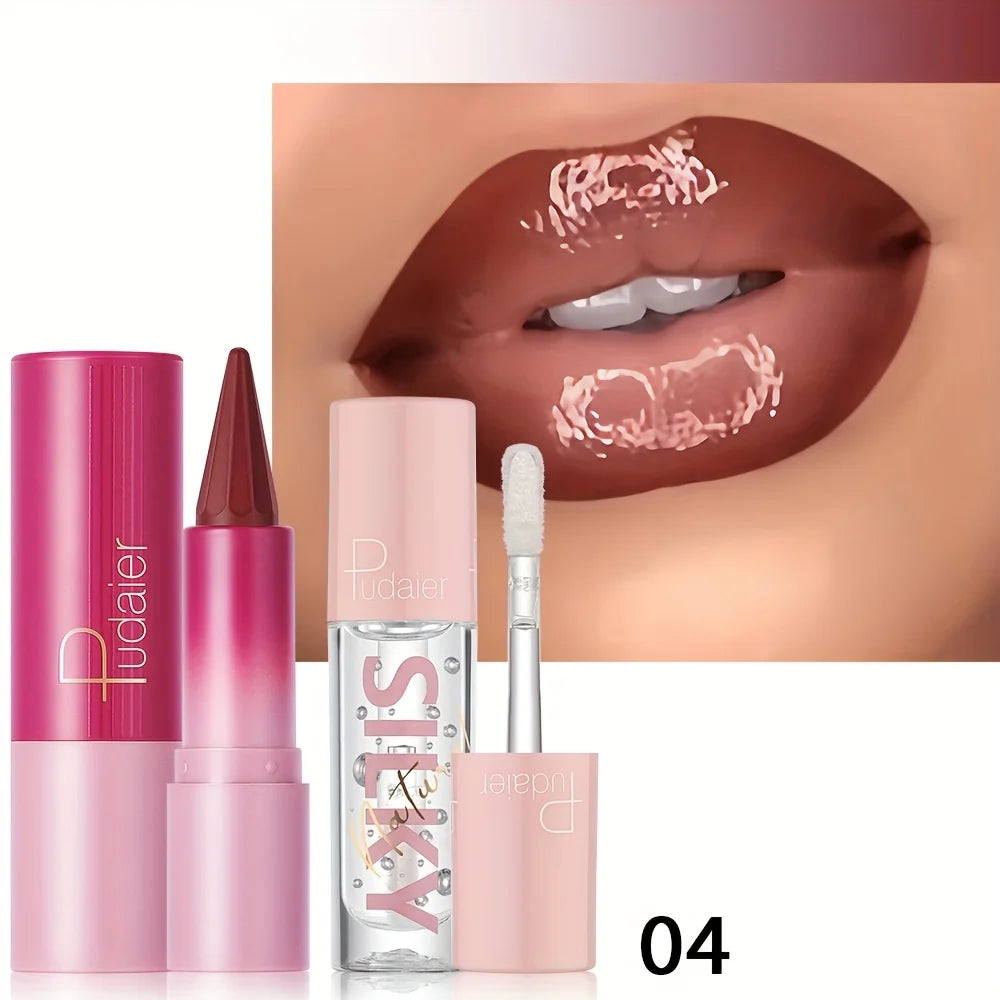 Silky Lipstick Nourishing Lip Oil Matte Pointed Dual-purpose Qme 04