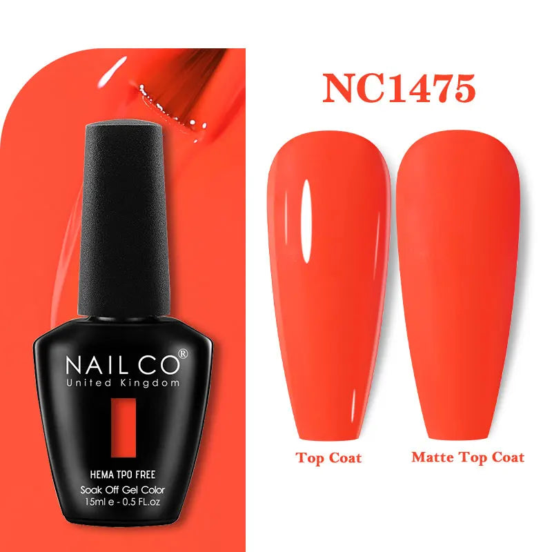 NAILCO Coat Base Gel Nail Polish Nails Art Semi Permanent Lacquer