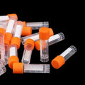 Plastic Test Tubes Vials Sample Container Powder Screw Cap Bottles PP Qme Default Title
