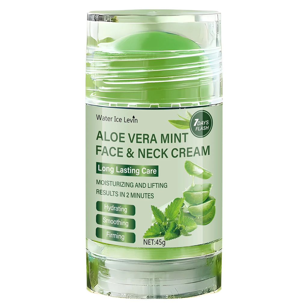 45g Aloe Vera Facial Firming Cream, Natural Aloe Vera Essence, Gentle and Skin-Friendly, Effectively Reduces Fine Lines, Tightens Skin, and Moisturizes Skin Qme 1 Piece 45g