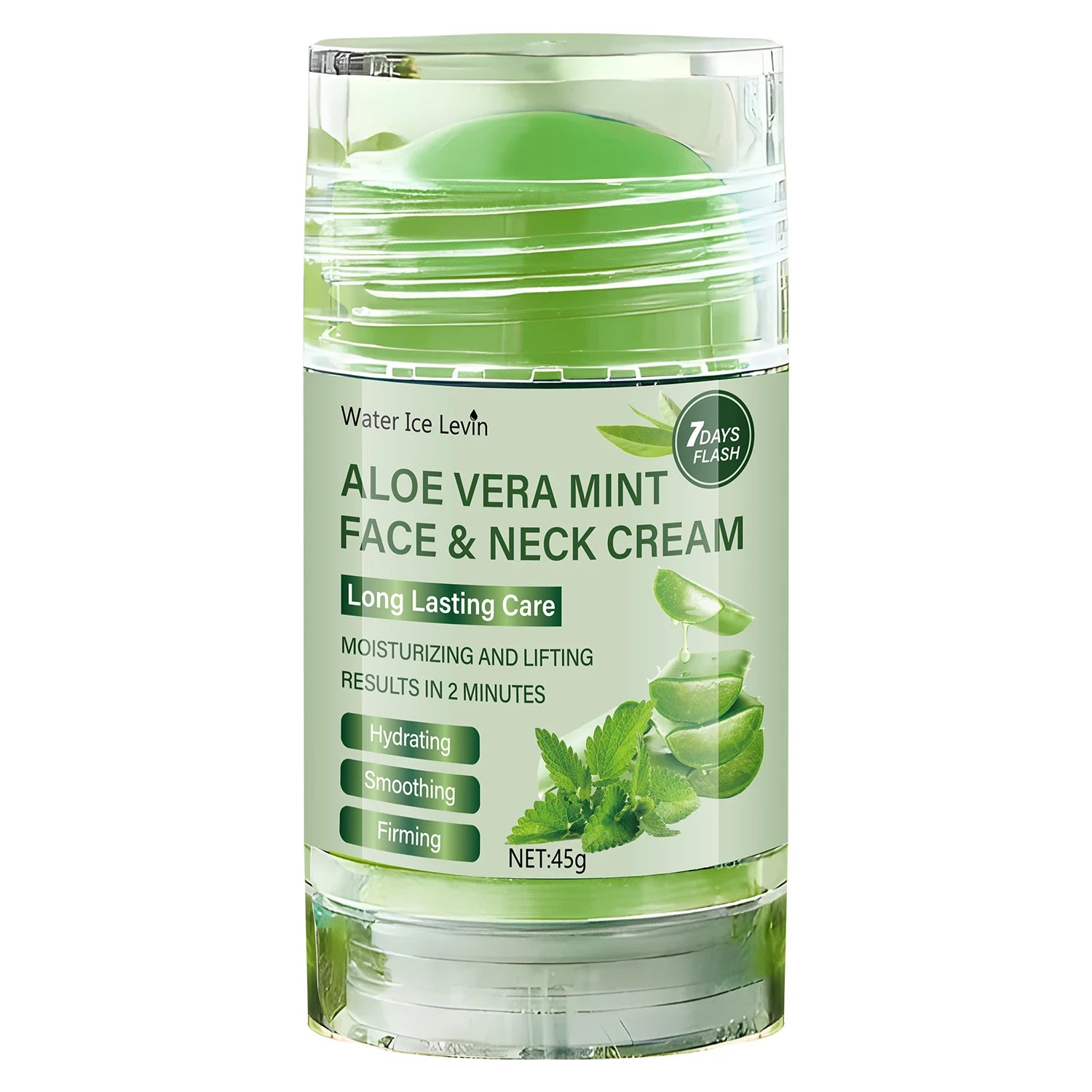 45g Aloe Vera Facial Firming Cream, Natural Aloe Vera Essence, Gentle and Skin-Friendly, Effectively Reduces Fine Lines, Tightens Skin, and Moisturizes Skin Qme 1 Piece 45g