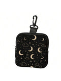 Eid Al Fitr Starry Sky Printed Change Bag Synthetic Leather Qme 1pc