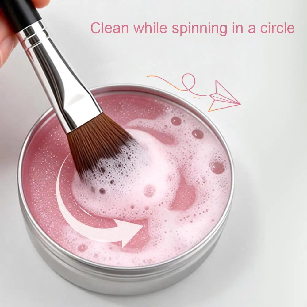 Makeup Brush Cleaner Soap Silicone Mat Deeply Cleans Waterproof Qme