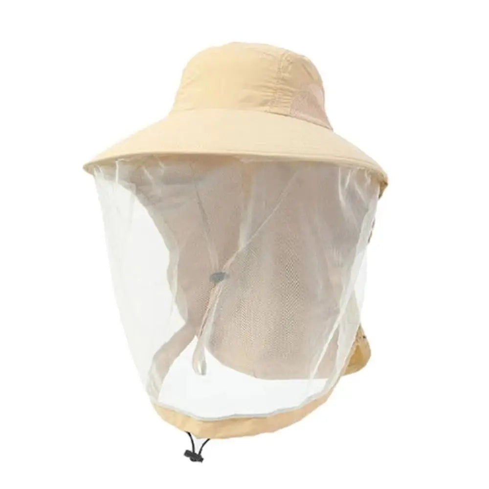 Lightweight Foldable Bee Mosquito Hat UPF50+ Wide Brim Net Cover Qme