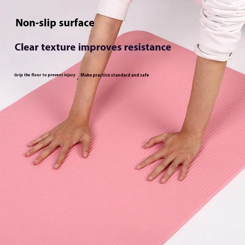 Exercise Yoga Pilates Gymnastics Mat Thick Anti-skid Sports Fitness Qme