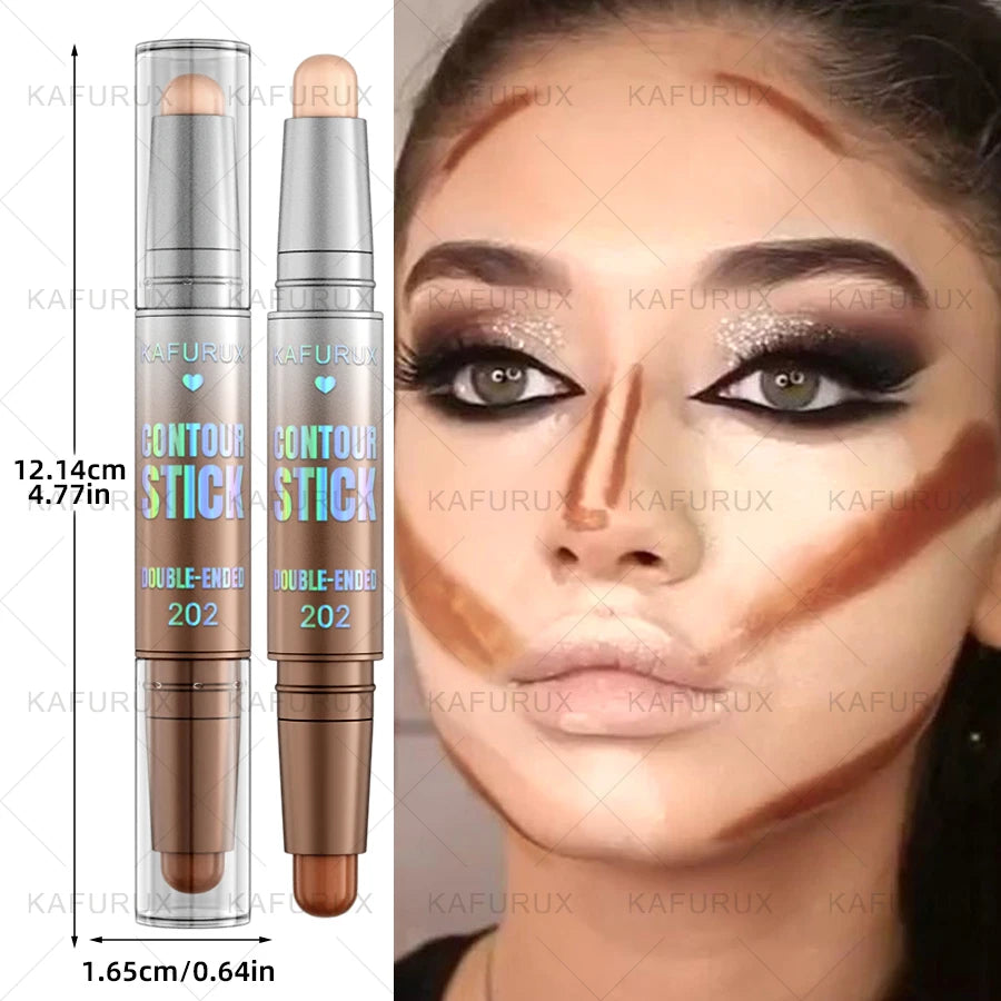 Dual-ended Contour Stick Facial Foundation Concealer Long-lasting Qme
