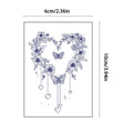 Sexy Wreath Butterfly Love Chest Temporary Stickers Waterproof and Sweatproof Herbal Juice Trendy Tattoo Stickers Qme HR-003