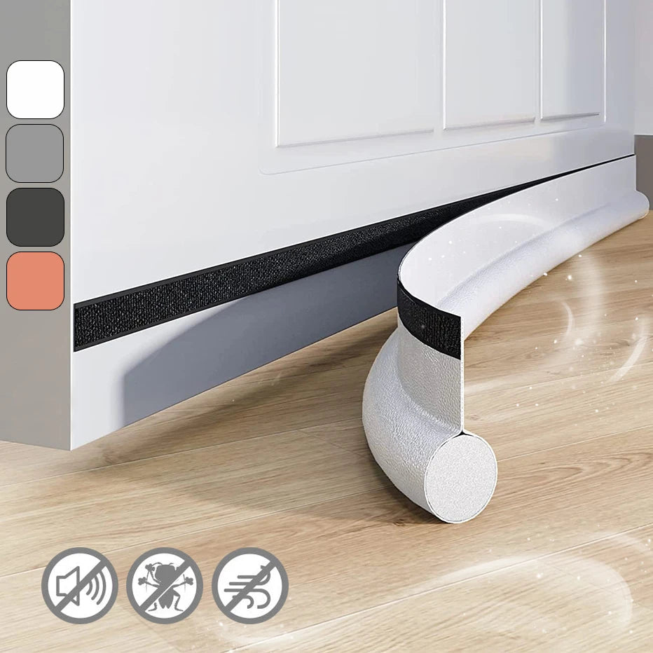 Adjustable Door Bottom Seal Strip Weatherstrip Under Door Draft Stopper Anti-Cold Windproof Gap Blocker House Acoustic Foam Qme