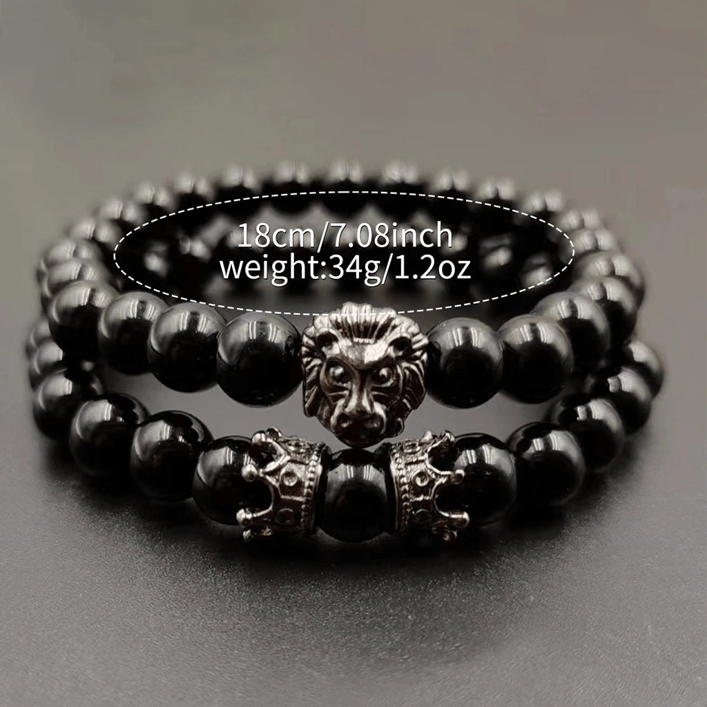3 Pçs/set Relógio Masculino Casual Pulseira De Couro Relógios De Quartzo Conjunto De Pulseiras De Contas (Sem Caixa) Qme