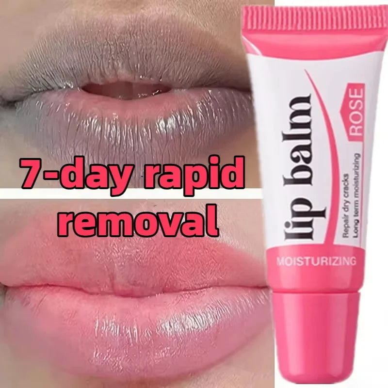 Remove Dark Lip Balm Lightening Melanin Mask Gloss Exfoliating Lip Pink Treatment Reduce Lip Lines Improve Dryness Moisturizing Qme