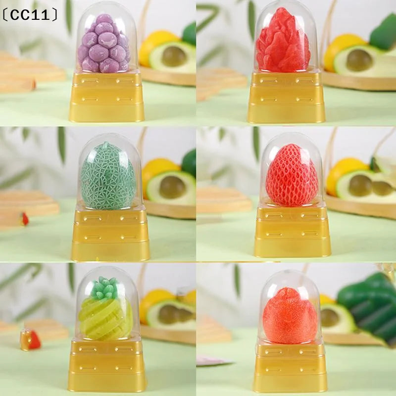 Food-safe Fruits Ice Cream Mold 3D Strawberry Mango Peach Design Easy Qme