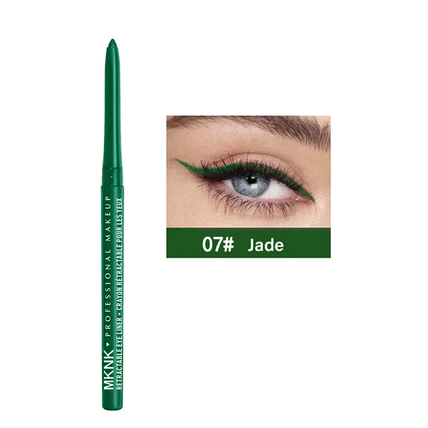 Auto Rotating Eyeliner Gel Pencil Lip Liner Easy Pigment Eye Makeup Qme 07