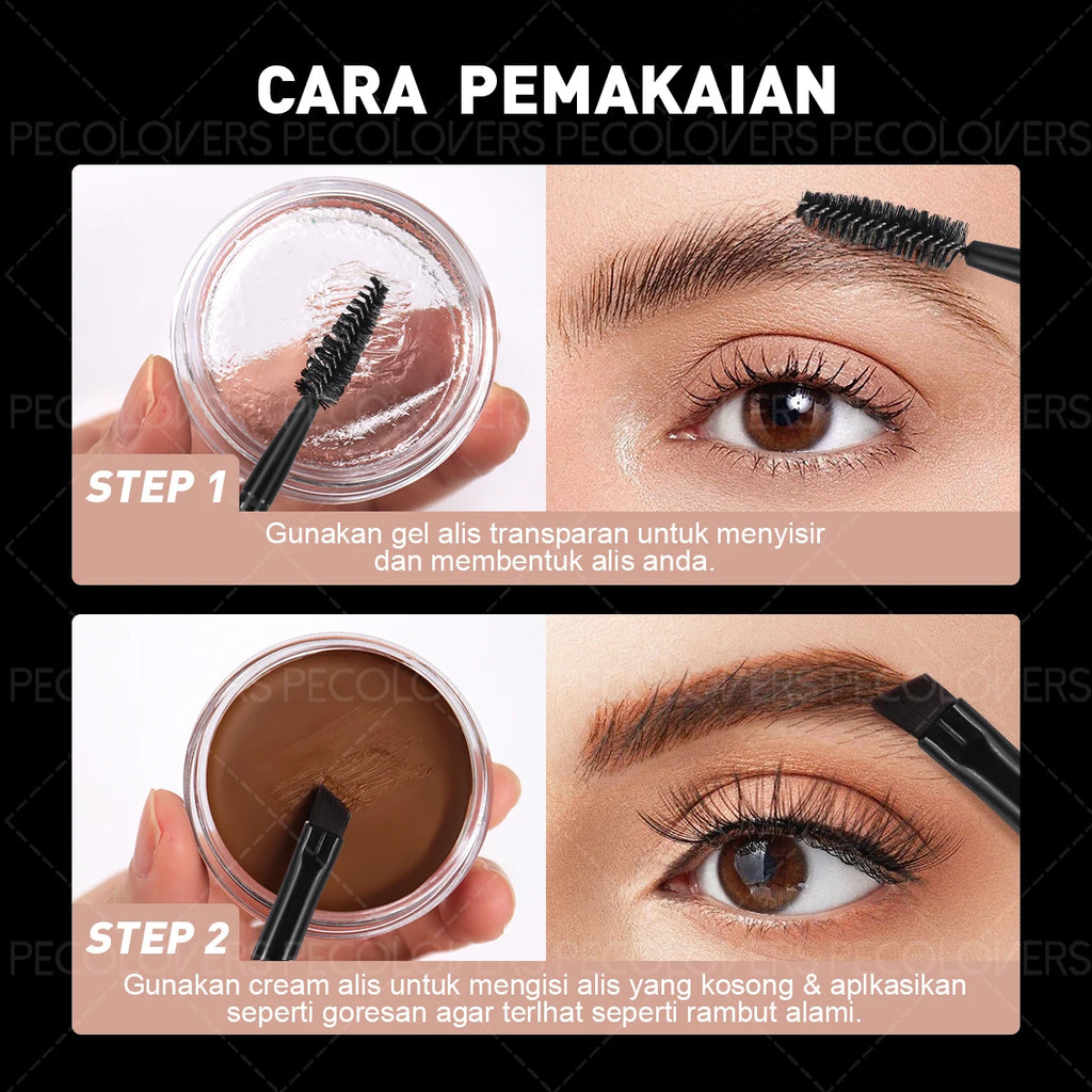 1 Brow Eyeliner Gel Soft Brush Long-lasting Eyebrow Powder Easy Qme