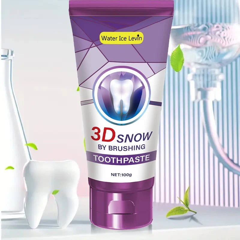 Purple Whitening Toothpaste, Whitening Deep-Cleaning Formula, Freshens Breath, Gentle Gum Care, Tooth Polishing Powder, Removes Stains, Freshens Breath, a Must-Have for Daily Home Life Qme