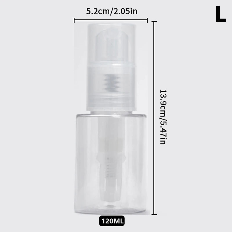 Powder Atomizer Bottle Talcum Emulsion Lotion Spray Travel Salon Use Qme L