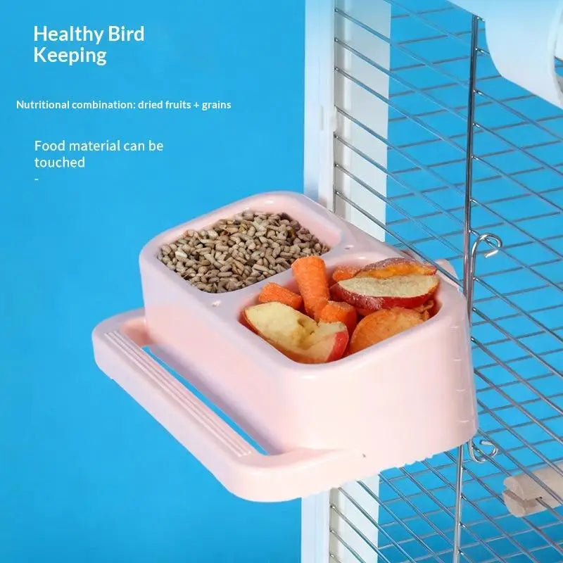 Feeding Water Bowl Pet Supplies Accessories Parrot Double Large Qme