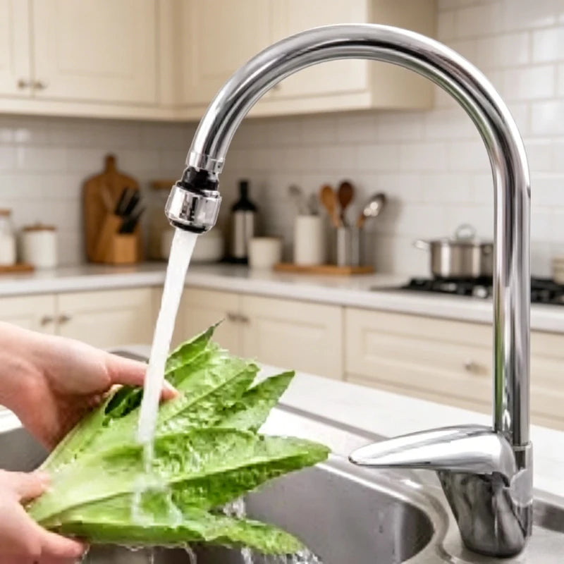 Universal 360 Degree Rotating Faucet Sprayer Head Water Saving Tap Filter Stainless Steel Kitchen Bathroom Nozzle Qme