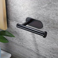 1pc Toilet Paper Holder - Self-Adhesive Toilet Paper Holder, SUS 304 Stainless Steel No-Drill Toilet Roll Holder, Matte Black Qme Silvery