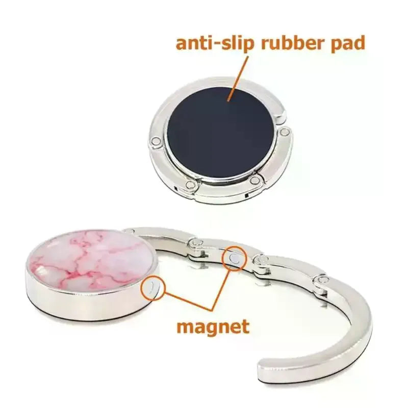 Fashion Foldable Handbag Hook Portable Purse Hook For Women Durable Creative Desk Hanging Rack Girls Gift Qme