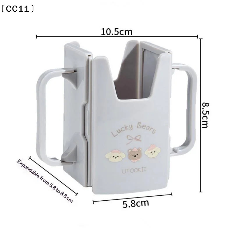 Anti-squeeze Cup Holder Adjustable Milk Juice Box Portable Drink Home Qme