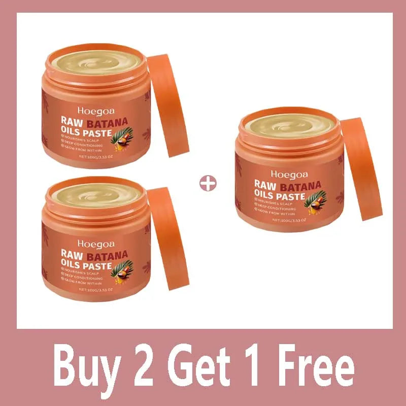 Damaged Repairing Hair Mask Organic Batana Oil Dry Hair End Repair Anti-Loss Smoothing Treatment Conditioner Hair Care Qme Buy 2 Get 1 Free