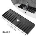 Sink Anti-spray Drain Water Retaining Pad Silicone Faucet Splashproof Qme black