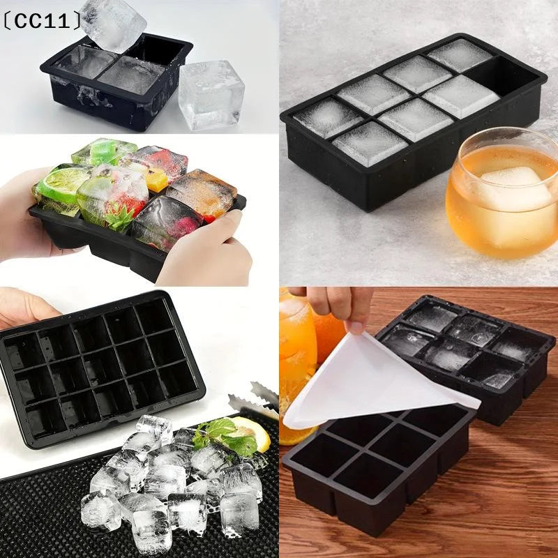 4 6 8Grids Silicone Molds Spherical Ice Reusable Cocktail Freezer DIY Qme