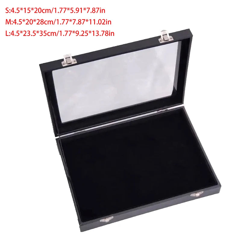 Medal Jewelry Collection Display Frame Pin Case Badge Storage Box Qme