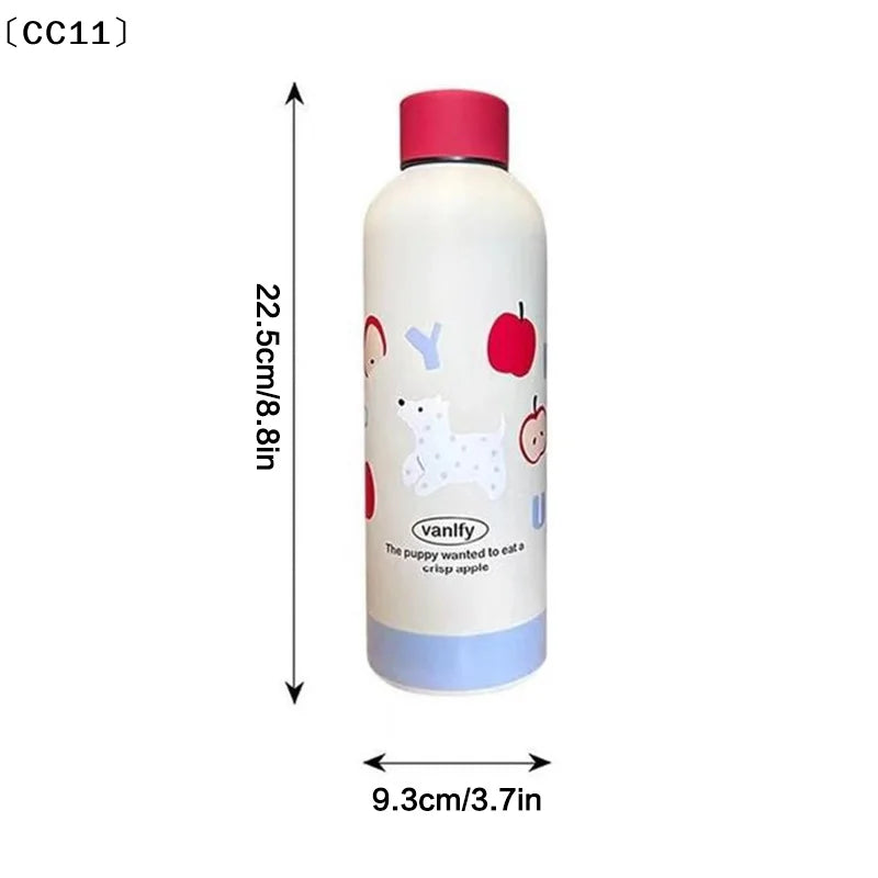Stainless Steel Thermos Cup Portable Small Mouth Water Travel Outdoor Qme
