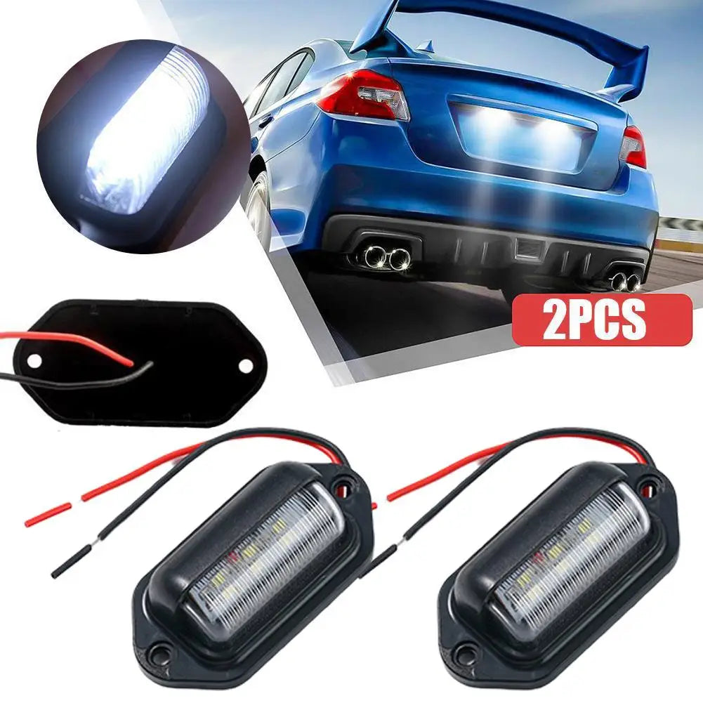 LED License Plate Light SUV Truck Trailer Van Tag Step Lamp Taillight Qme