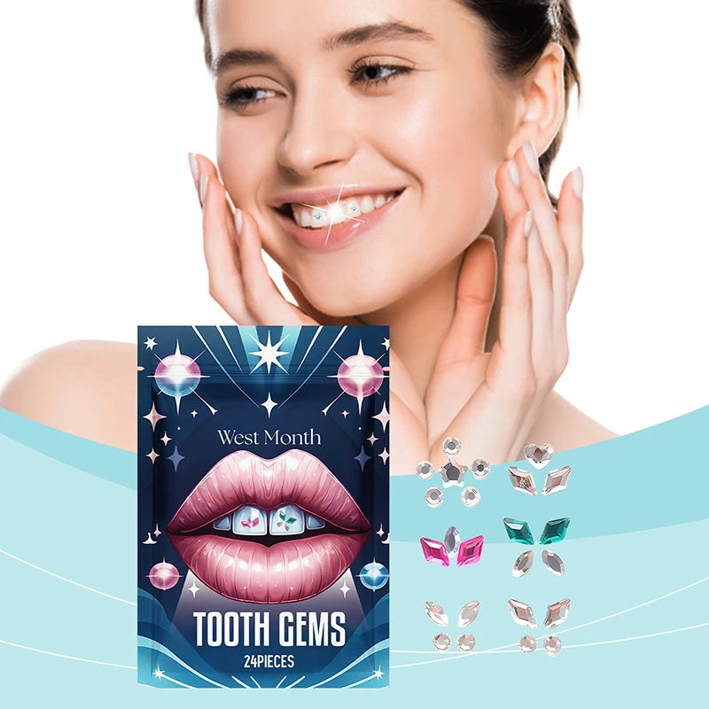 Dental Tooth Gems Crystal Diamond Ornament Diy Tools Various Shapes Qme