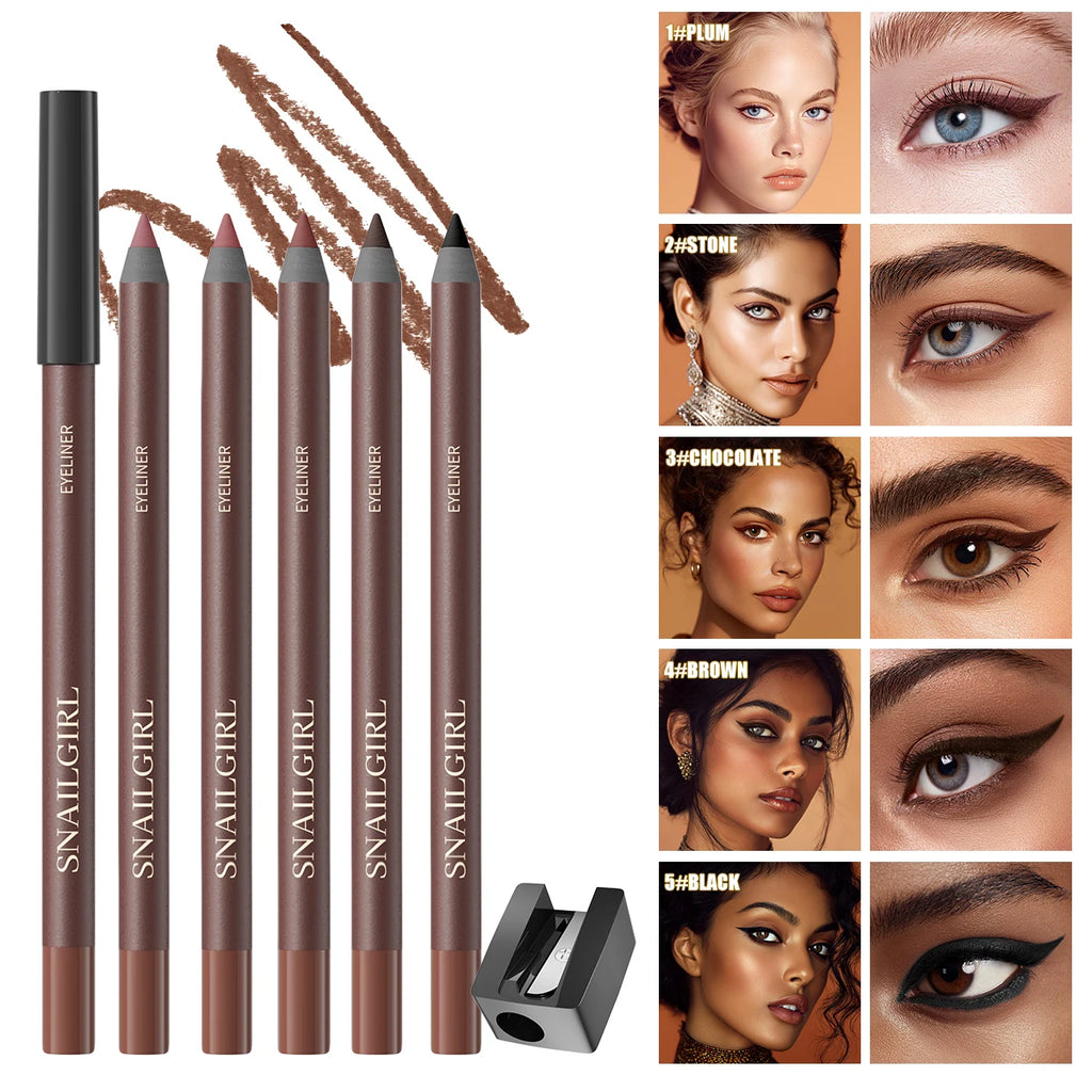 1Pc Eyebrow Pencils - Waterproof,Long-Lasting,Black, Gray, Dark Brown, Beginner-Friendly Eyebrow Pencils Qme
