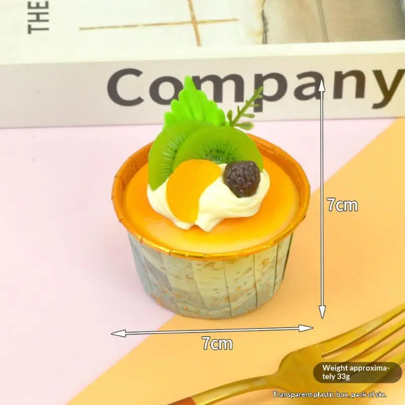 1pcs Fake Cake Soft Flavor Cake Model Simulation Props Food Model Cabinet Decoration Wedding Props Scale Model Decoration Qme A6
