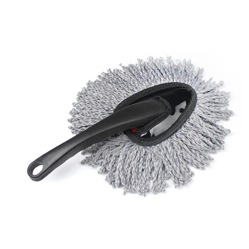 Car Dust Removal Small Duster Wipe Car Soft Brush Cleaning Brush Mini Bristle Brush Dust Removal Brush Nanofiber Car Interior Qme
