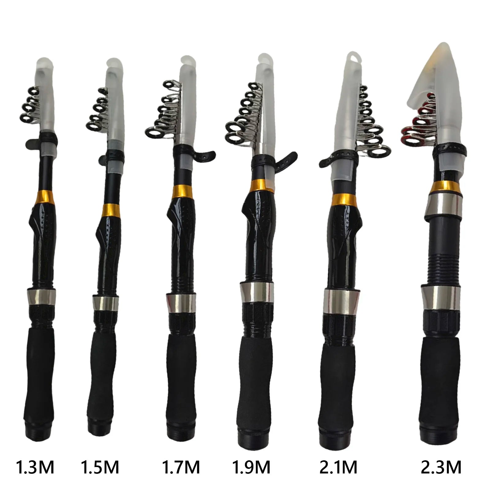 Portable Collapsible Fishing Pole Lightweight and Compact Design Portable Angling Pole Super Short for Saltwater and Freshwater Qme