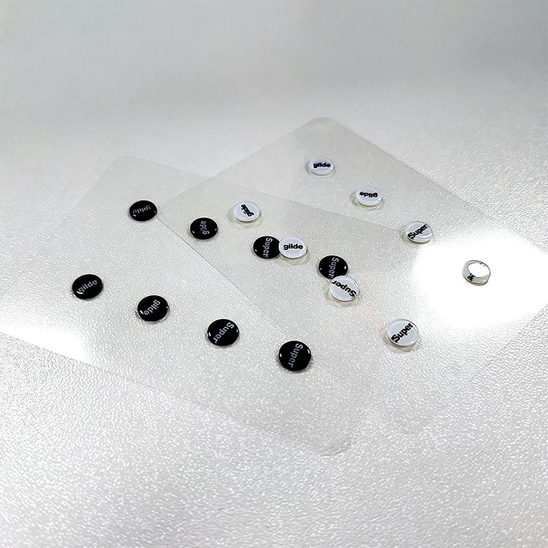 Glass Mouse Skates DIY Universal Dots Feet Pads Sticker Gaming Qme