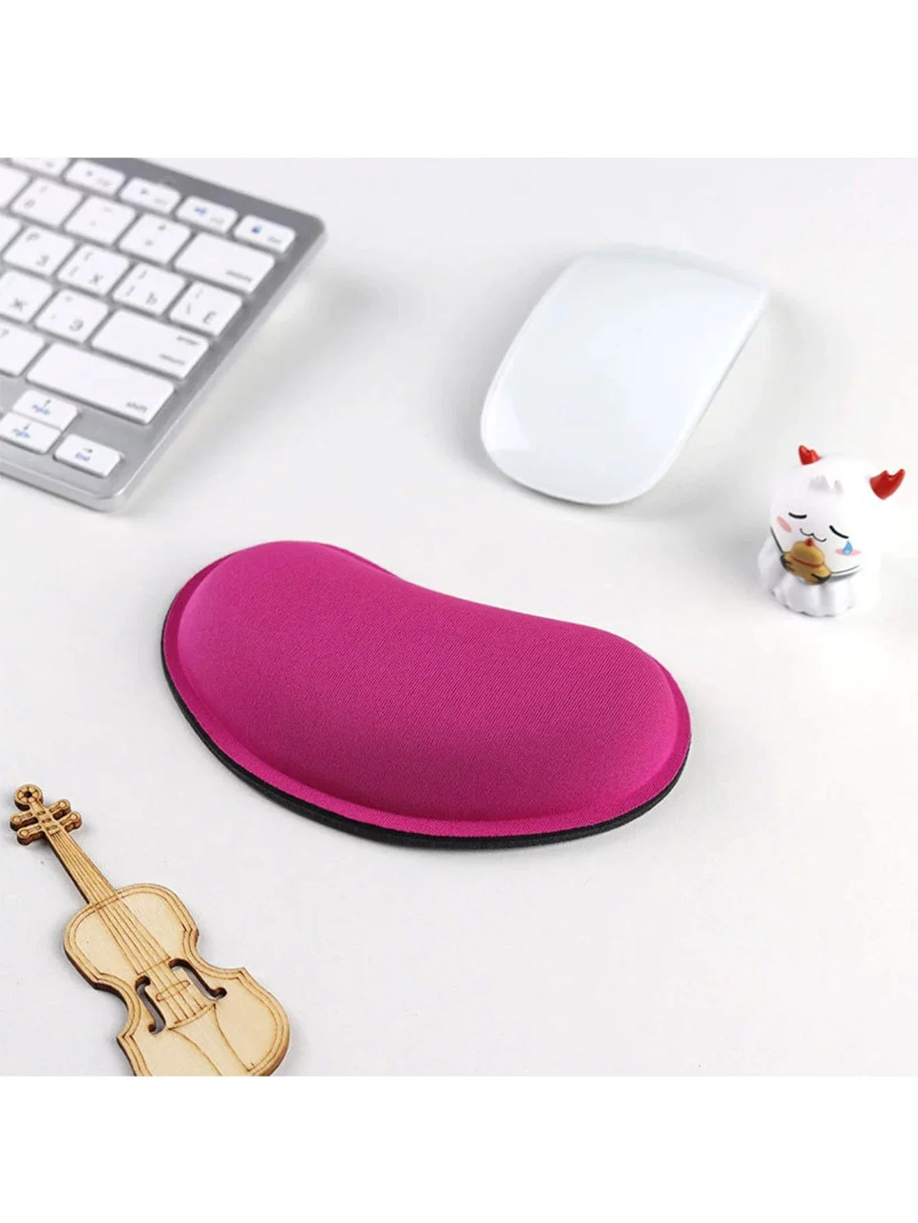 Memory Foam Mouse Wrist Pad Office Support Non-slip Bowl-shaped Hand Qme Beige