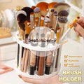 45 Slot 360 Degree Rotating Cosmetic Brush Holder Large Clear Makeup Qme Default Title