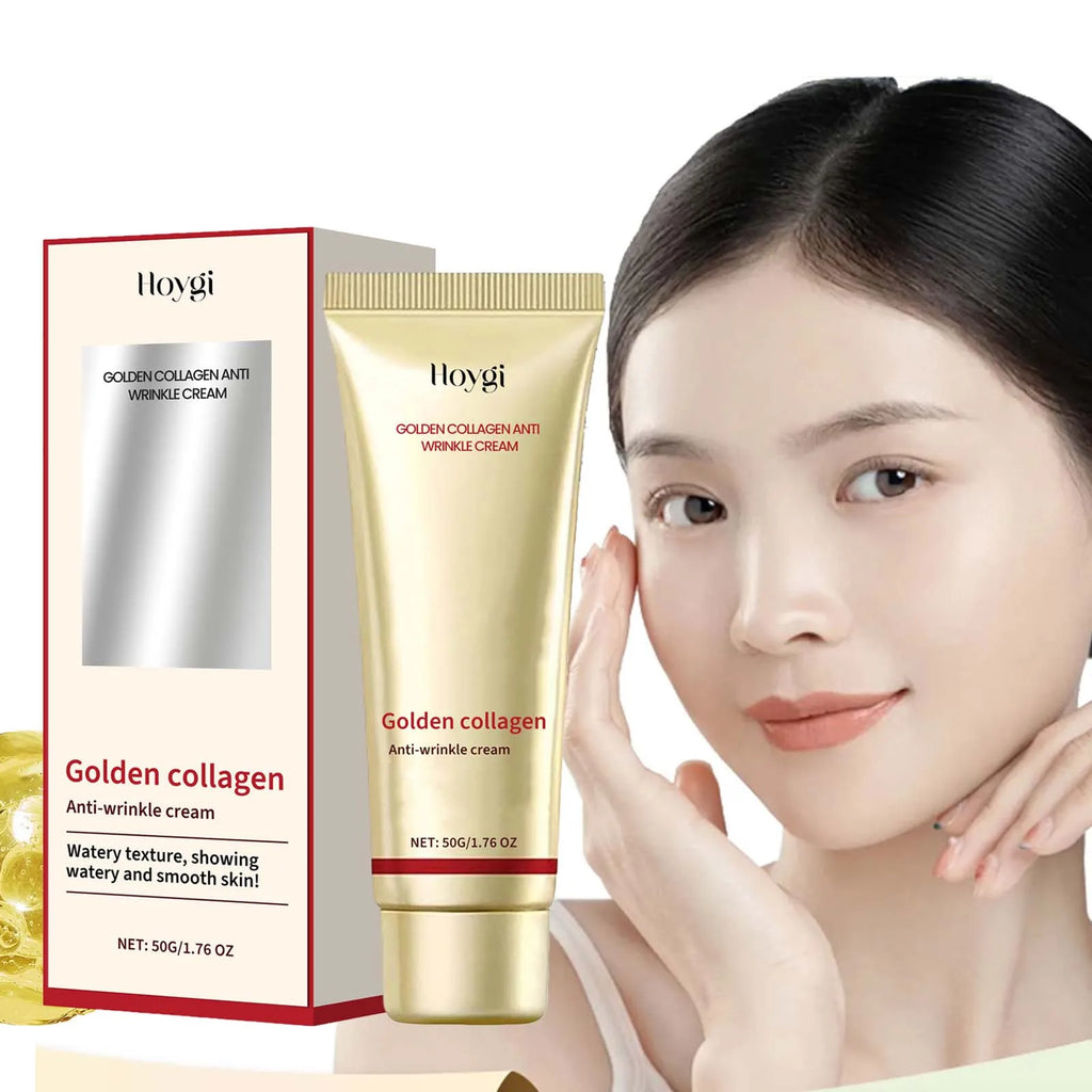 24k Gold Collagen Face Cream Lifting Firming Anti Wrinkle Fade Fine Lines Brightening Smooth Pores Hydrating Moisturizing Cream Qme