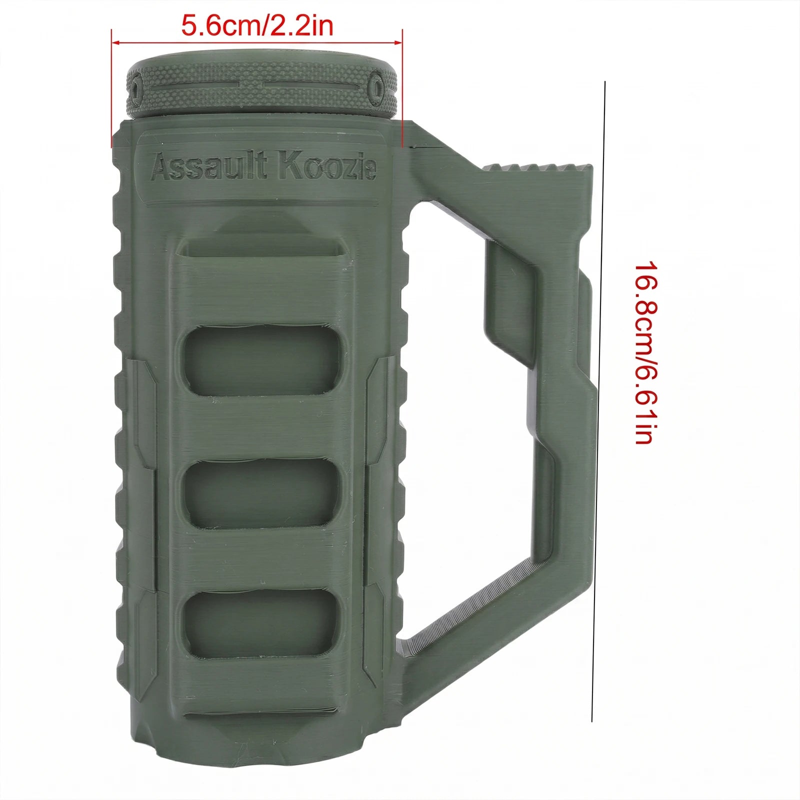 Non-Slip Handle Drink Holder for Soda Beer Water Bottle Dual Tactical Loading Can Rack for Sports Events Parties & Outdoor Use Qme for 12OZ Slim Can B
