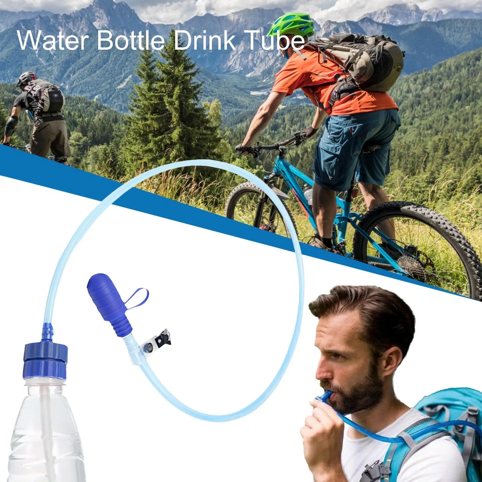Drinking Tube Water Bottle Hydration Drink Pipe Backpack Hose Boating Qme