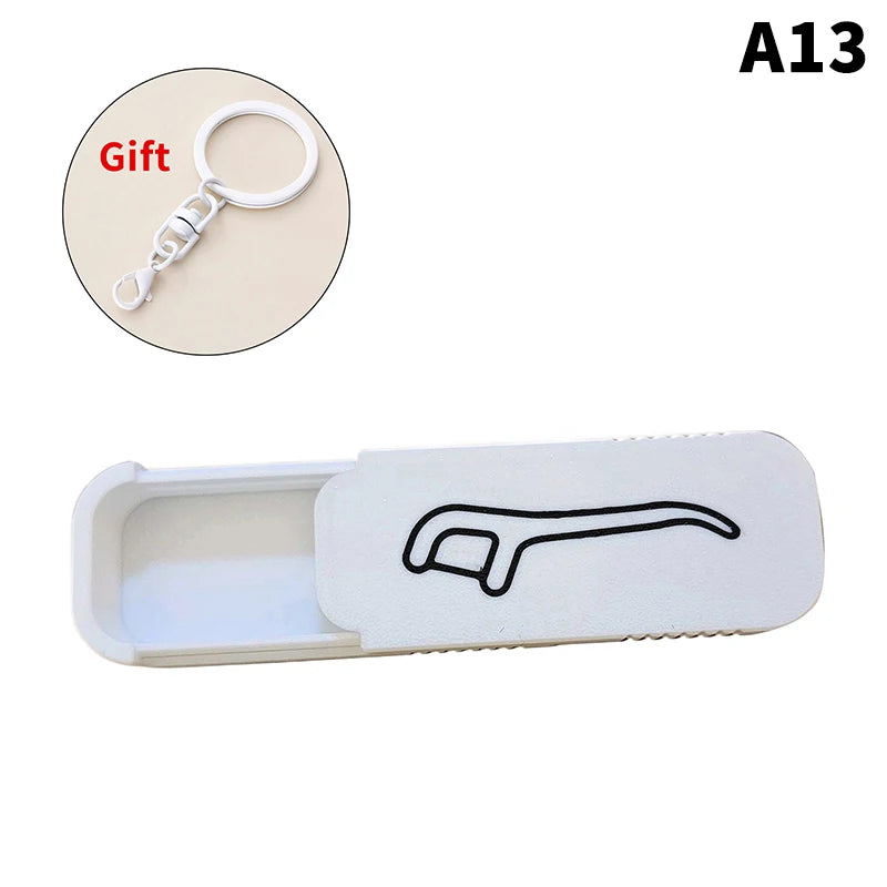 Mini Sliding Storage Box Small Items Home Office Travel Portable Qme A13