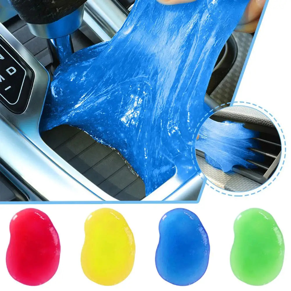 Car Cleaning Gel Slime Magic Mud Automobile Air Vent Computer Keyboard Dirt Dust Remover Gel Car Wash Interior Cleaning Tool Qme
